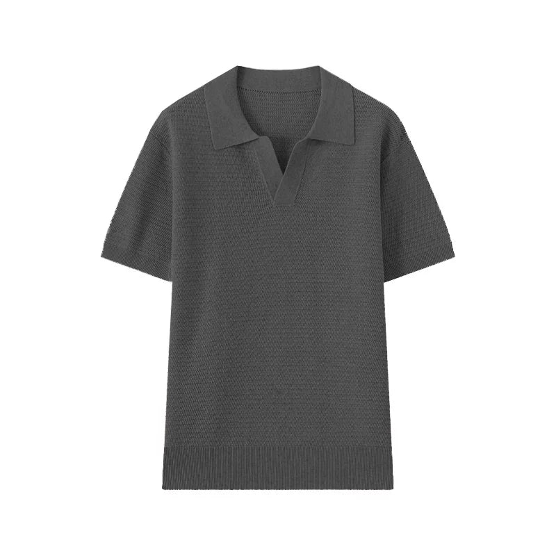 VLABMADE Seagull Collar Breathable Regular Fit Polo Shirt