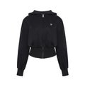 Wildberry Hooded Jacket Striped High-Waist Joggers Set