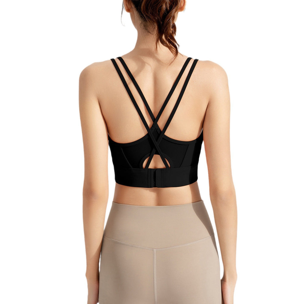 Athena Lulu Naked Sense Gathering Beautiful Back Traceless Cross Vest