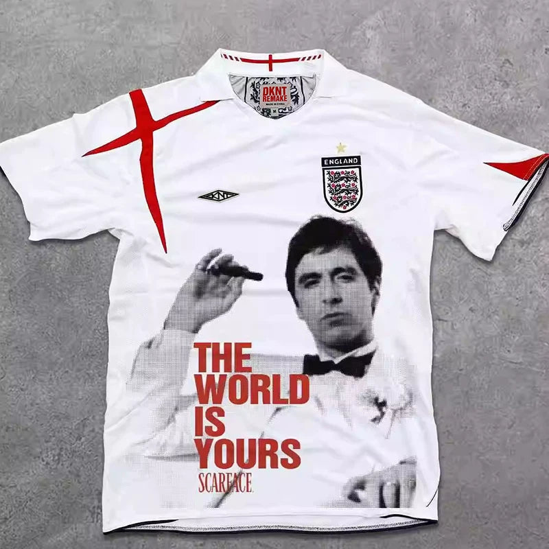 REMAKE England Portrait Print Nuo Football Short Sleeve
