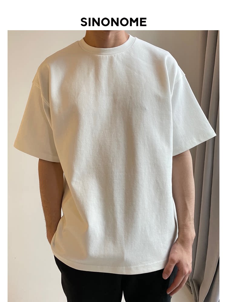 SINONOME 300g Cool-Touch Loose Fit Crewneck Tee