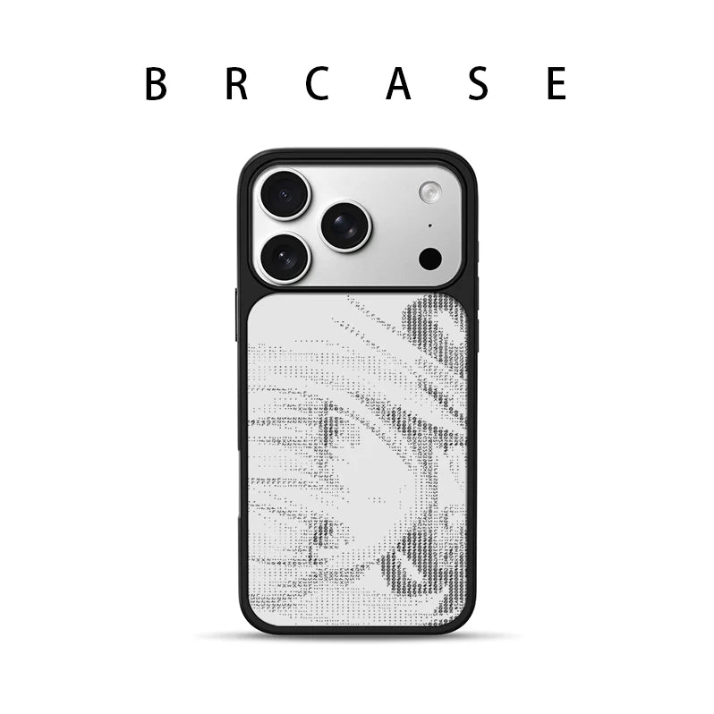 PBCASE Magnetic Frosted Glass Minimalist Phone Case