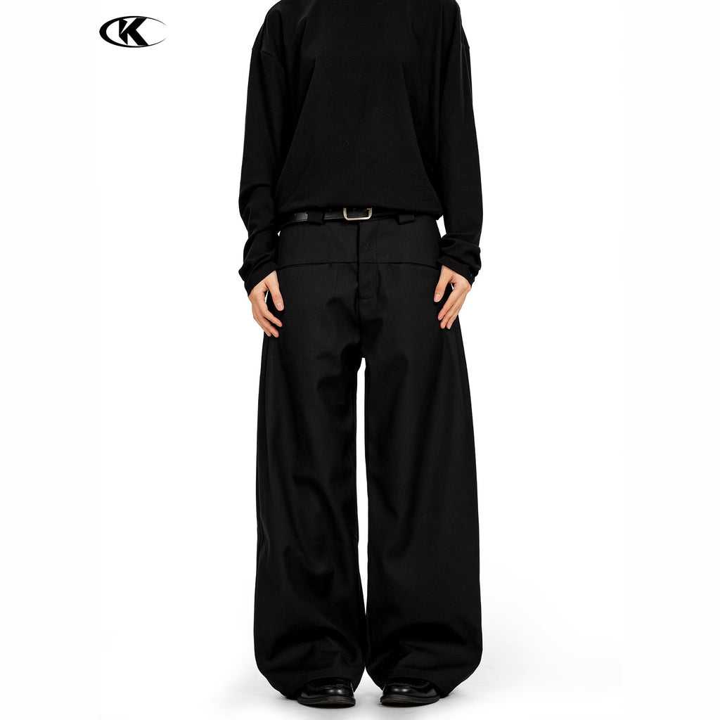 11KN Minimalist Straight-Leg Wrinkle-Resistant Trousers