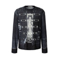 YADcrew Circus 3D-Printed Relaxed Long-Sleeve Tee