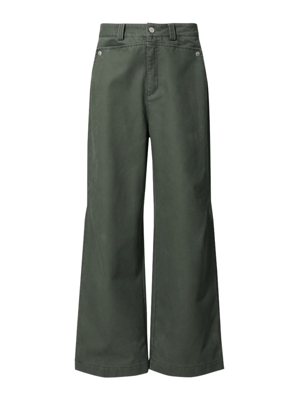 FUNKYFUN Bead Sail Wide-leg Straight Tooling Slacks