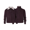 KREATE Double-neck Fake Two-piece Sweater Jacket