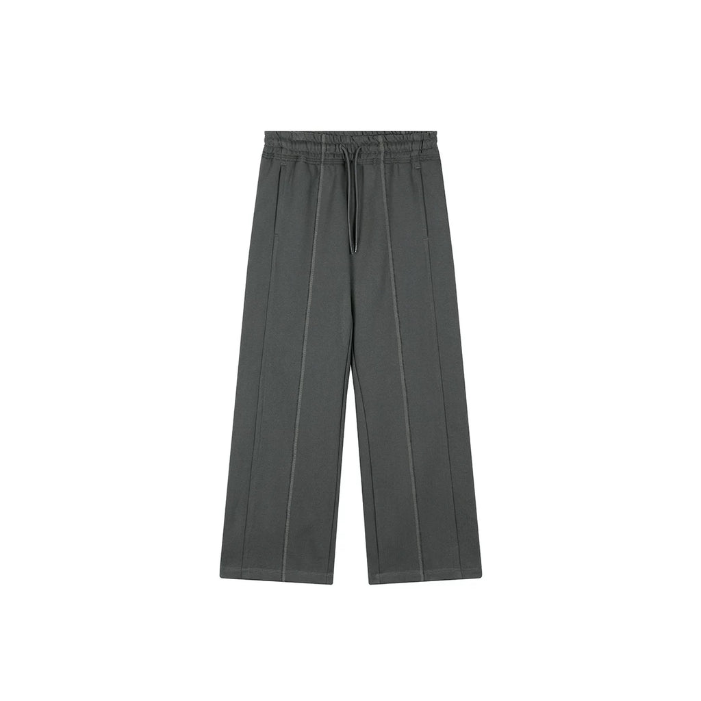 PLUS NO LOGO Pineapple Texture 400g Warm Slightly Tapered Sweatpants