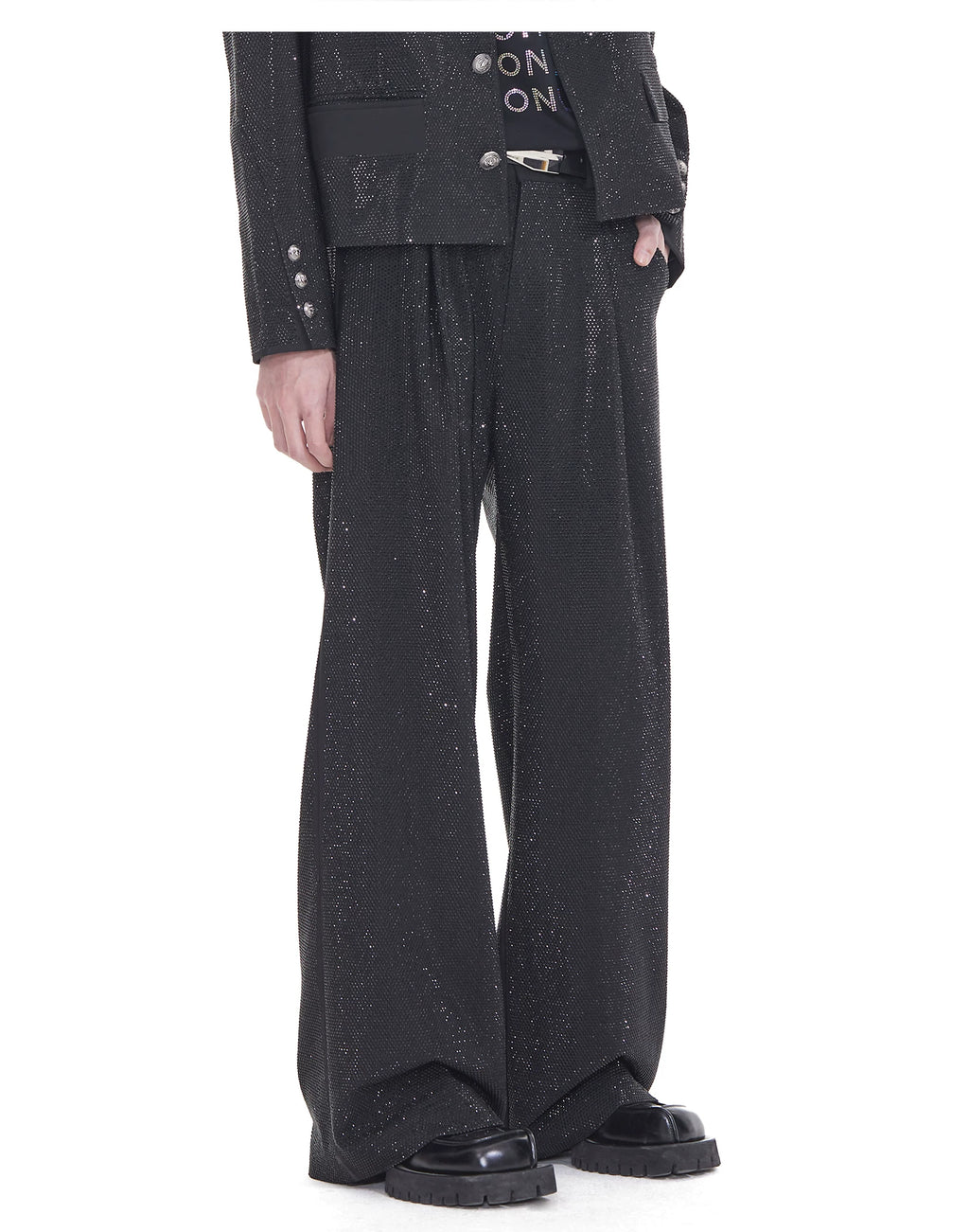 FACEON LAB Mandela Black Diamond Uniform Crystal Blazer