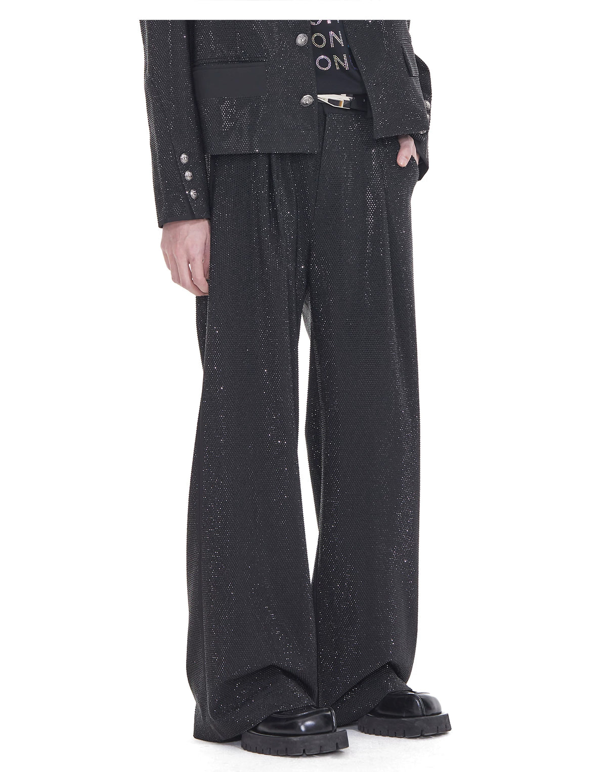 FACEON LAB Mandela Black Diamond Uniform Crystal Blazer