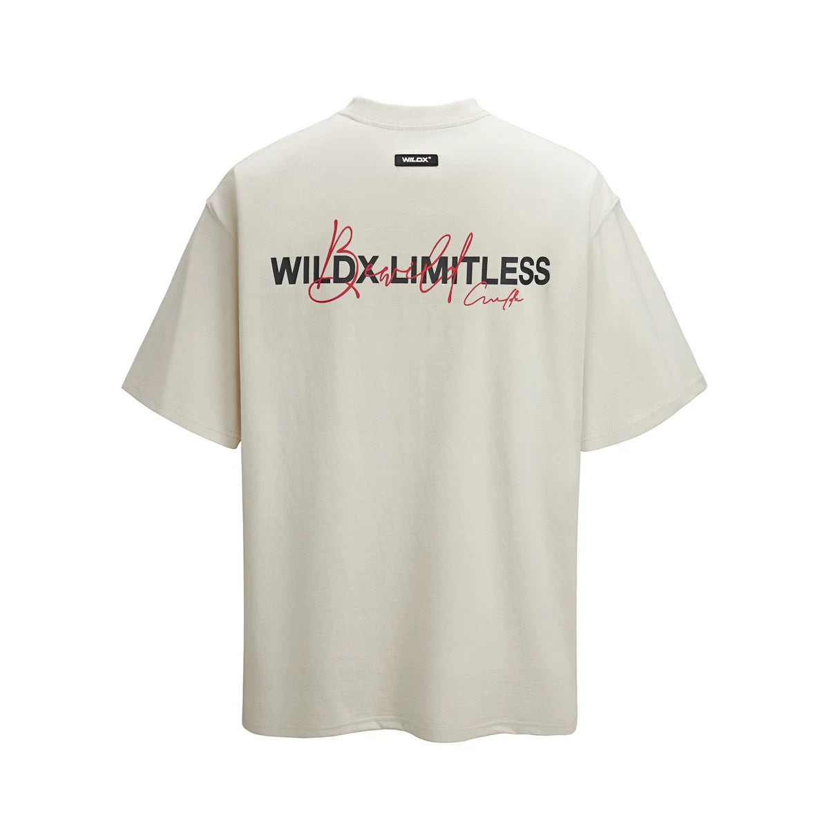 WILDX LIMITLESS W.L 270g Pure Cotton Letter Print Tee