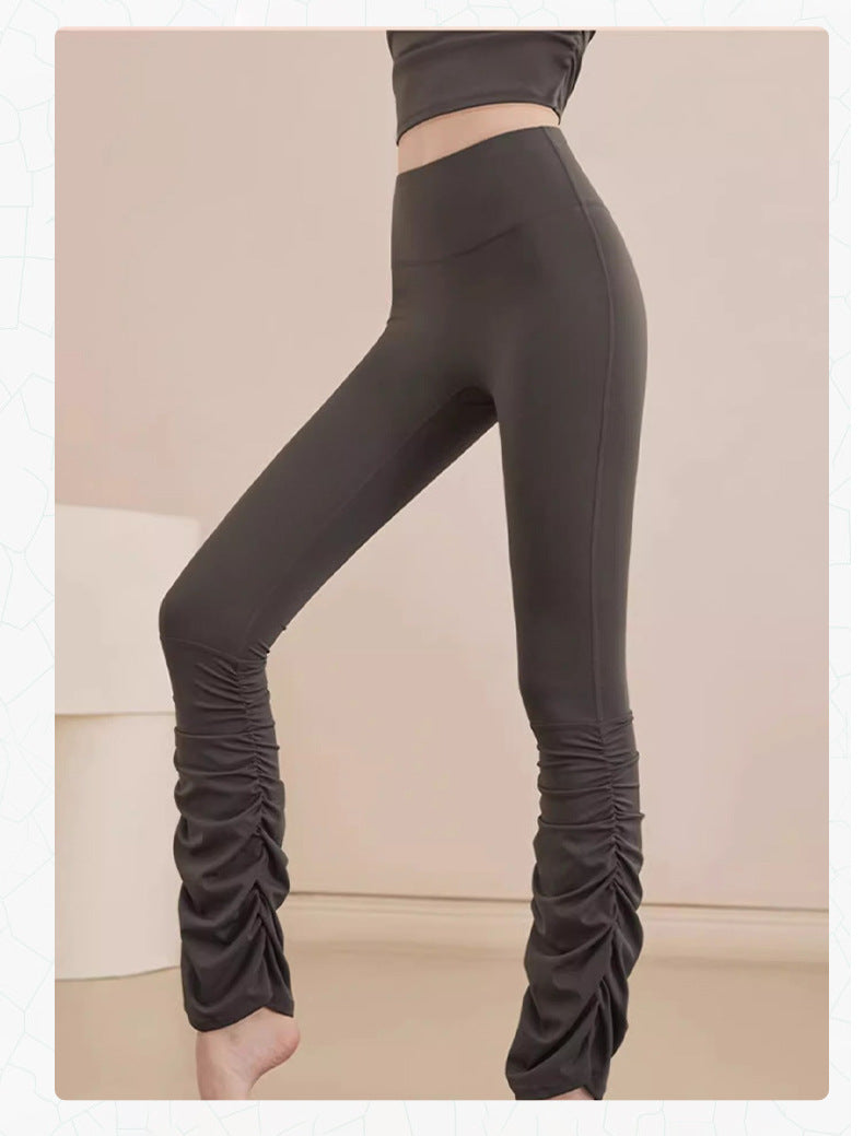 TIANQINGSE Stacked Pants, Bootcut Sports Fitness Yoga Pants