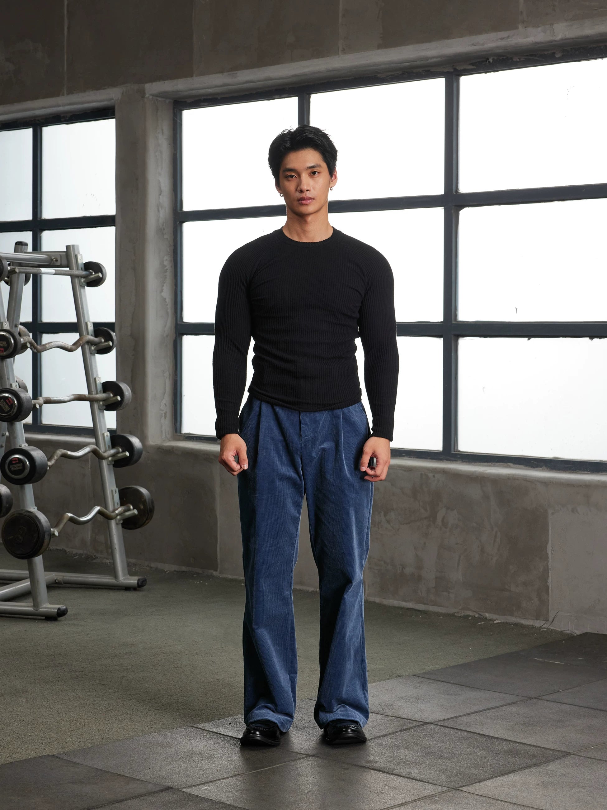 AFTERGLOW Knitted Bottom Casual Slim Sleeve