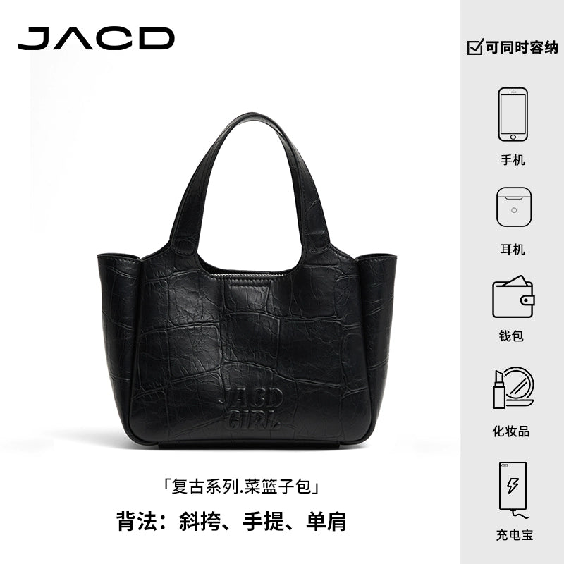 JACD Large Capacity Commuter Crossbody Bucket Bag