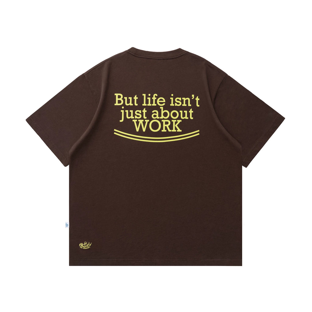 BENT IDEA Don't Wanna Work 260g Breathable Oversized Tee