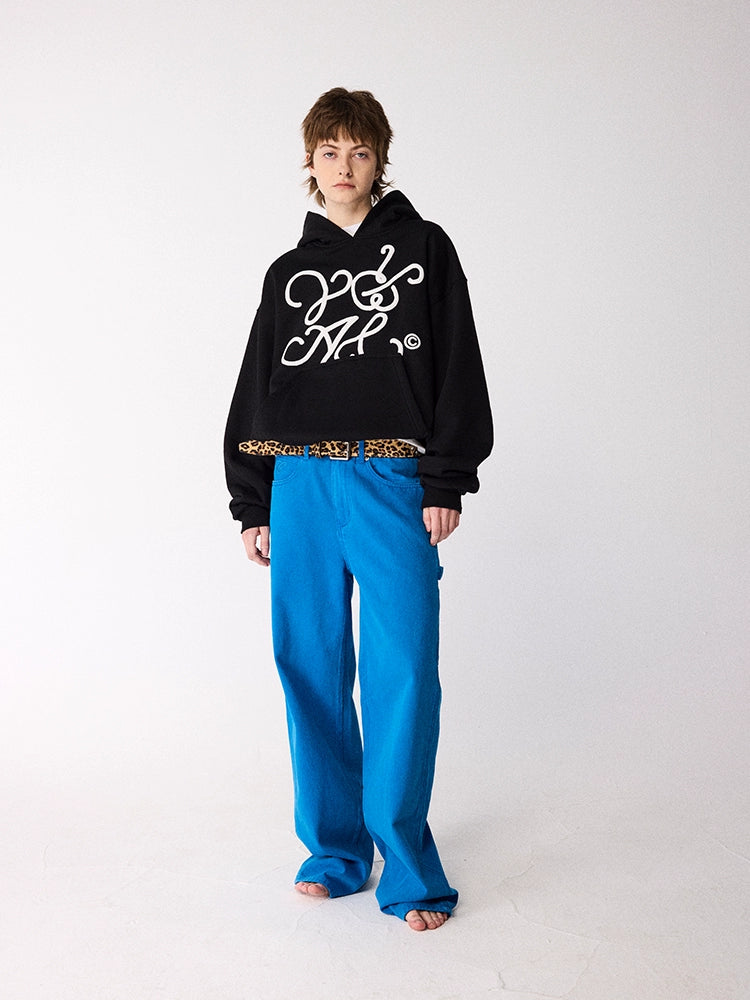 CRICLE Rotary Letter Hooded Sweater