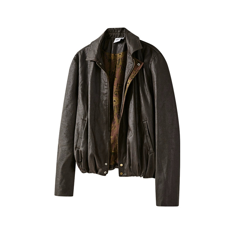 KREATE Contrasting Vintage Suede Jacket