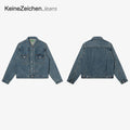 NO LOGO Short Simple Denim Jacket