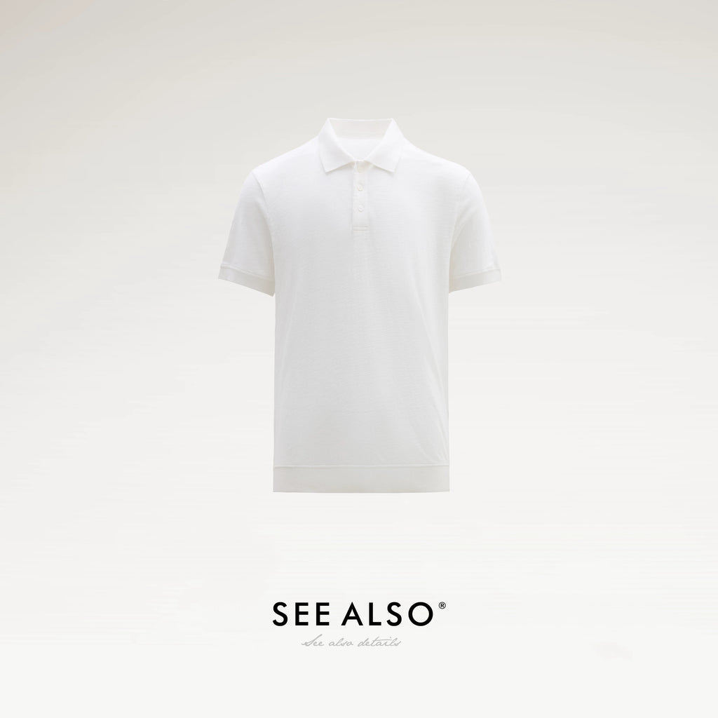 SEE ALSO Vintage Bamboo-Texture Breathable Cotton Polo Shirt