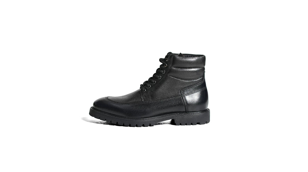 TERRAKOO Leather Lace-Up High-Top Martin Boot