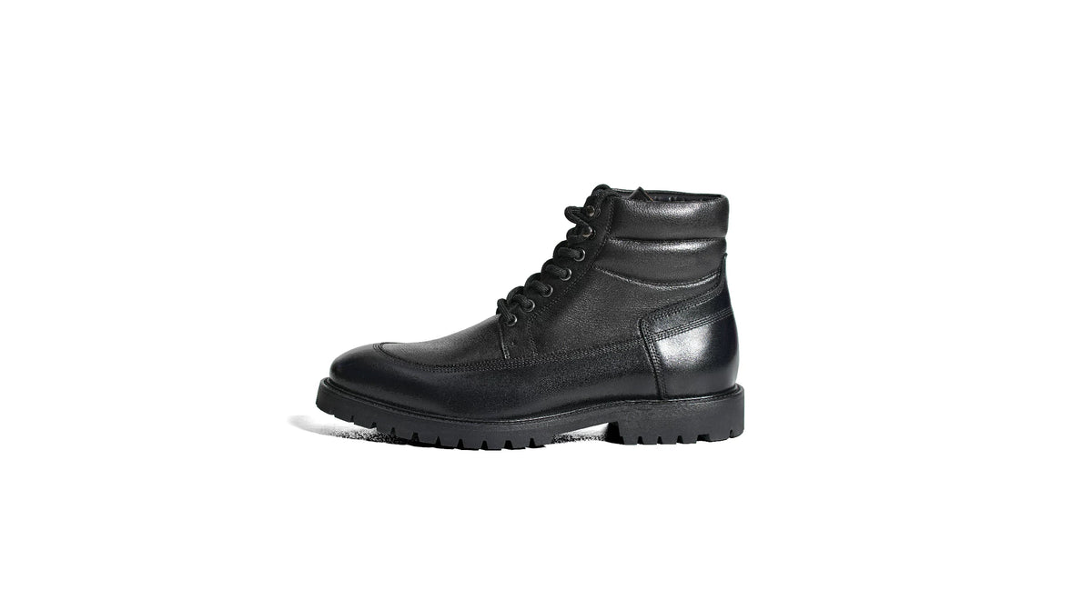 TERRAKOO Leather Lace-Up High-Top Martin Boot