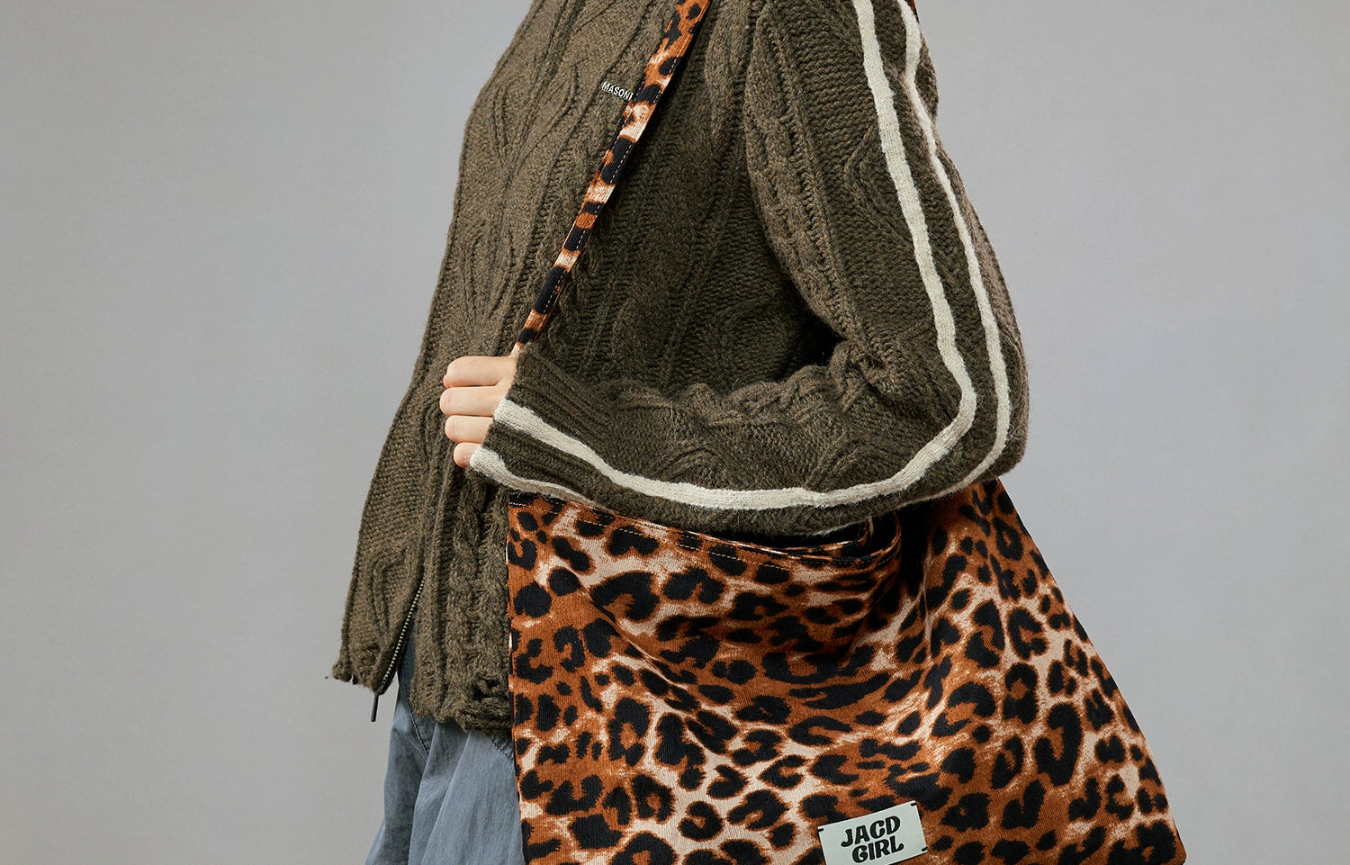 JACD Slack Large Capacity Leopard Print Bag