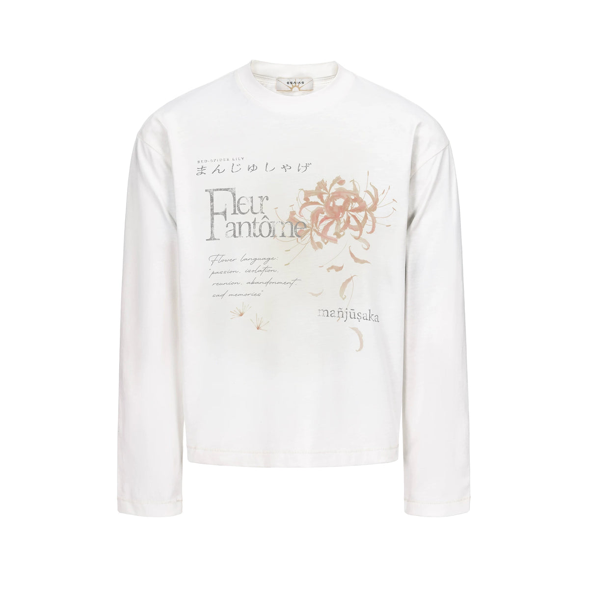 Esaias Spider Lily 260g Breathable Oversized Long-Sleeve Tee