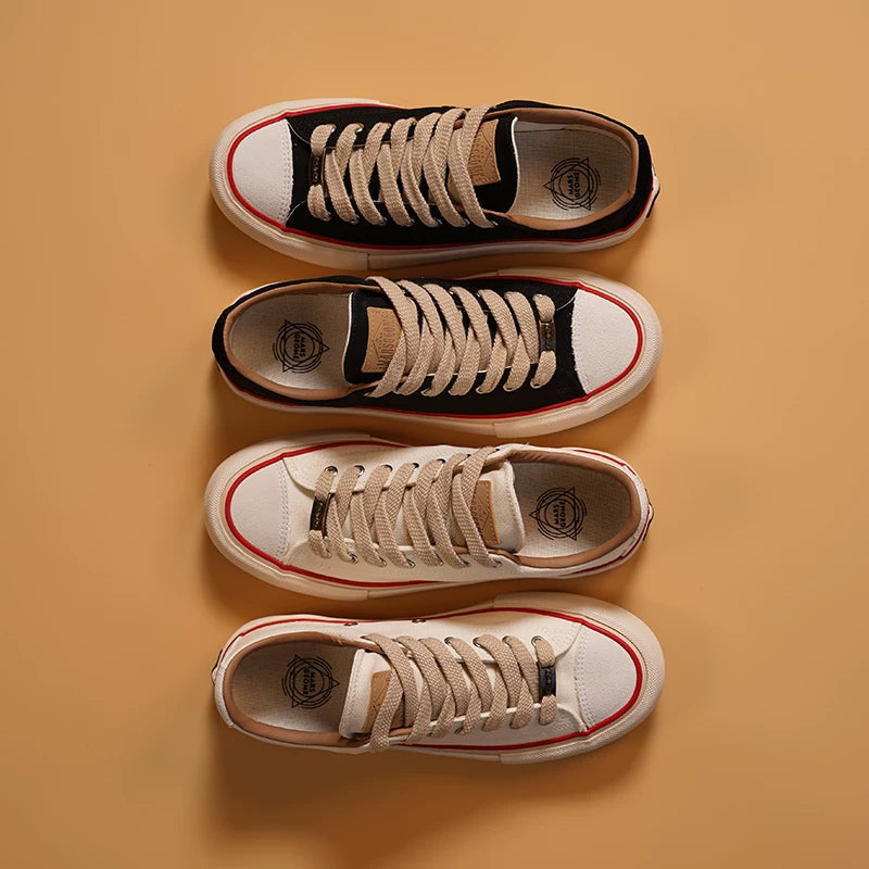 MARS GEOME Men's and Women's Same Trend Board Shoes Wide Version Canvas Shoes