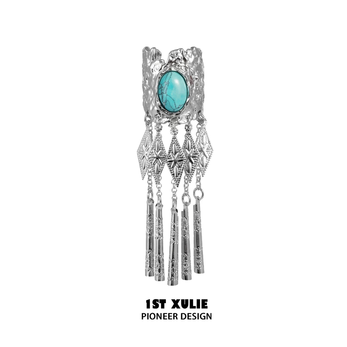 1ST XULIE Miao Hair Clip Alloy Silver-Plated Hair Accessory