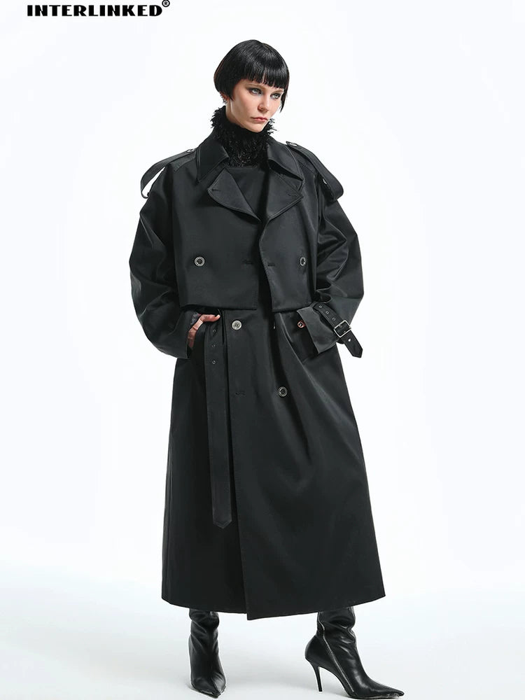 INTERLINKED Berlin Velvet Structured Overcoat