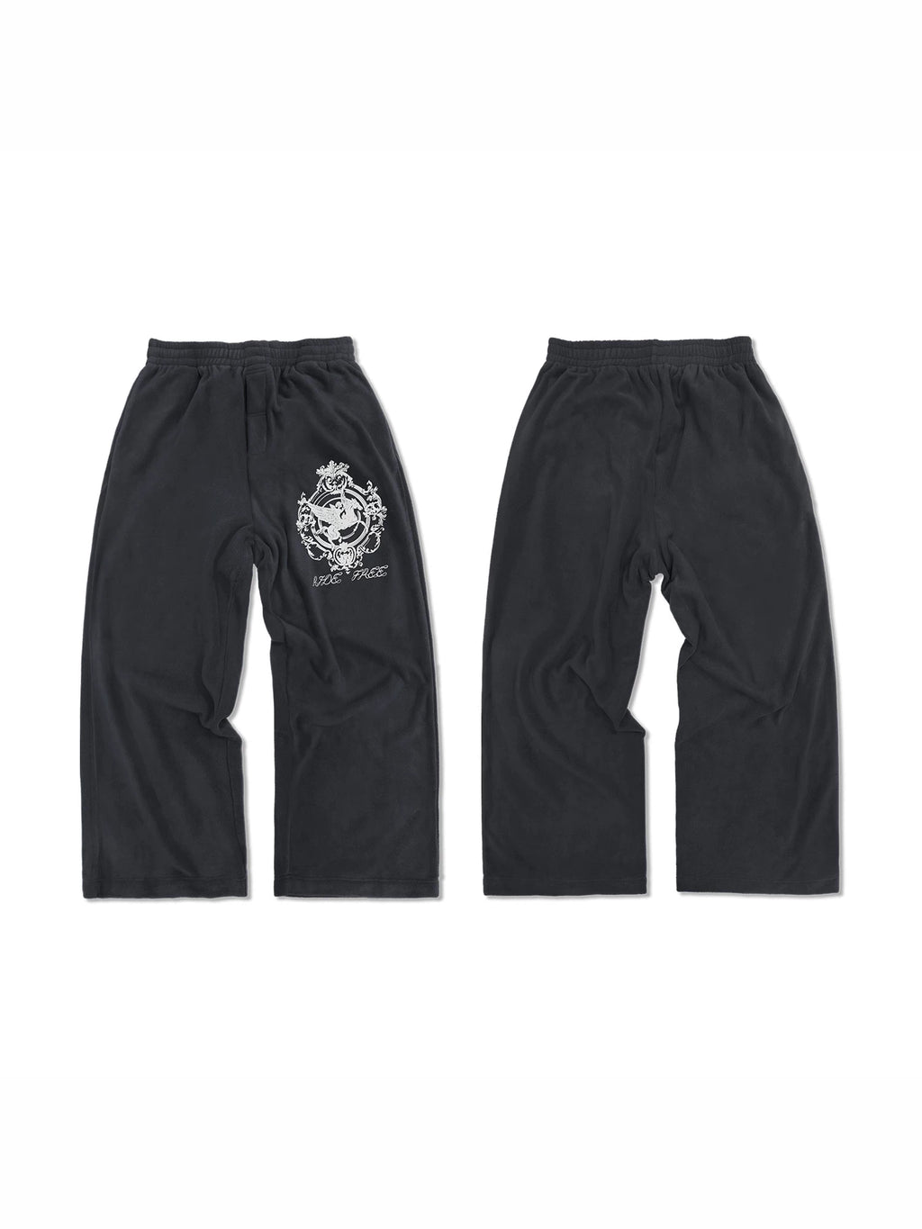 WANNA LAB Pegasus Print 260g Fleece Jogger Pants
