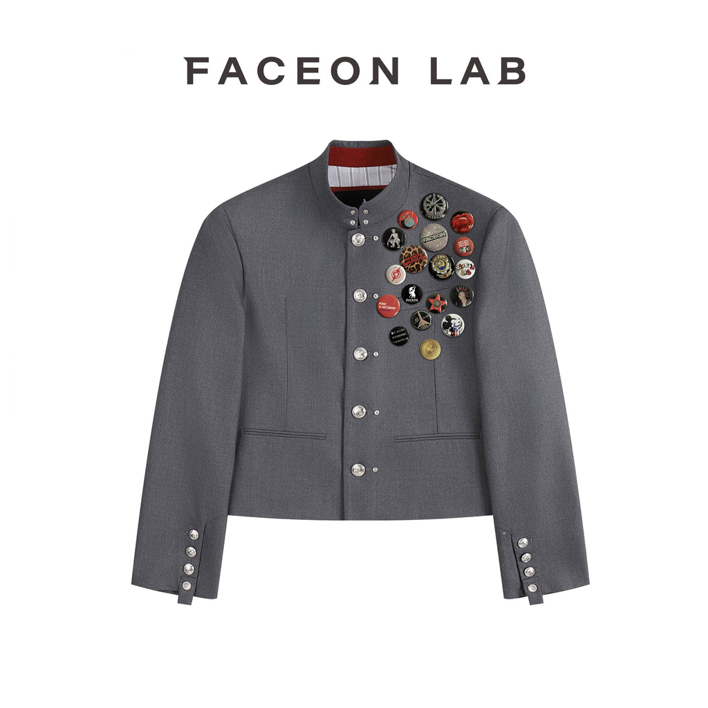 FACEON LAB Wool Cropped Blazer