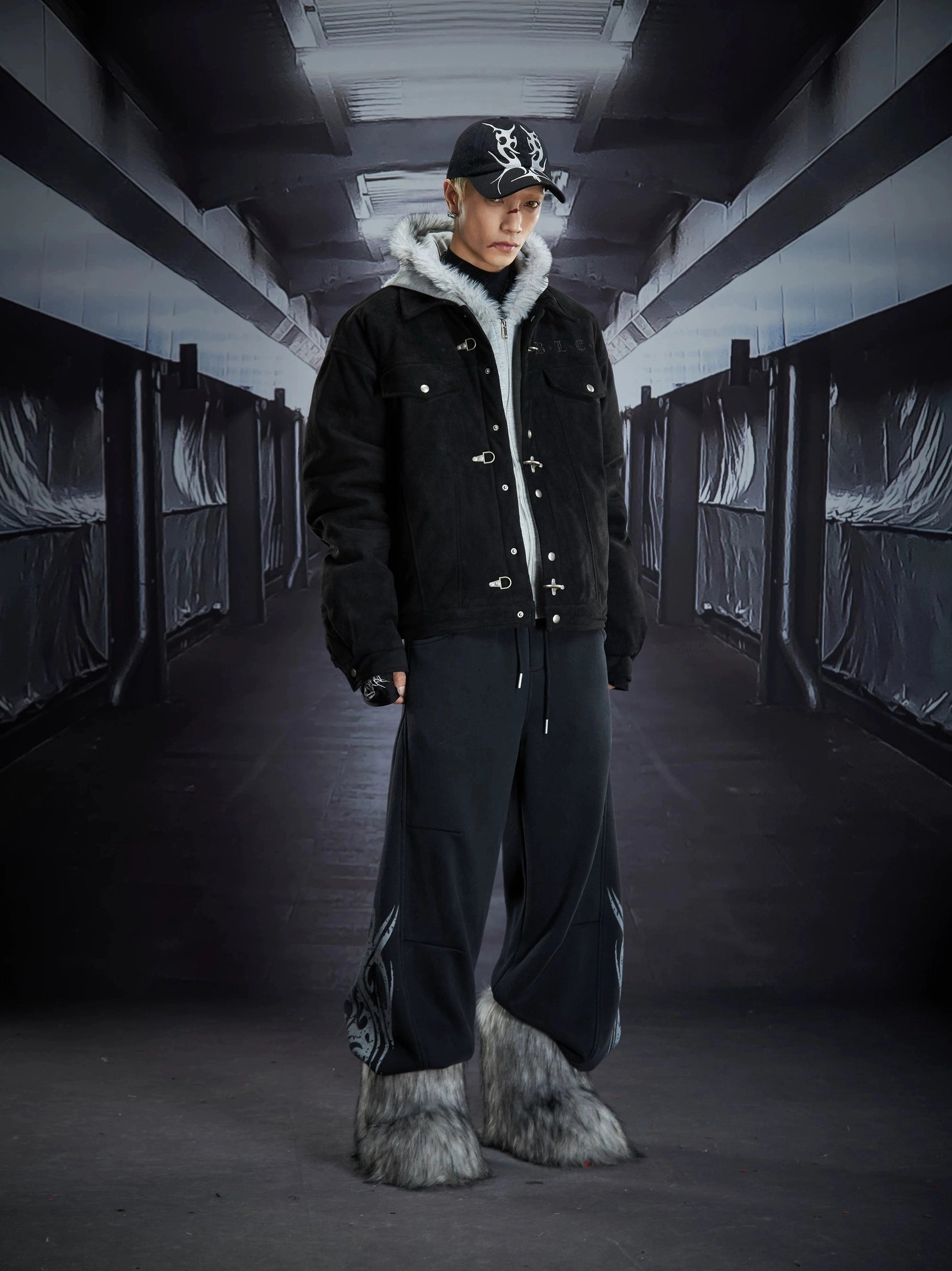 NOMANIAI Totem Print Scimitar Casual Sweatpants