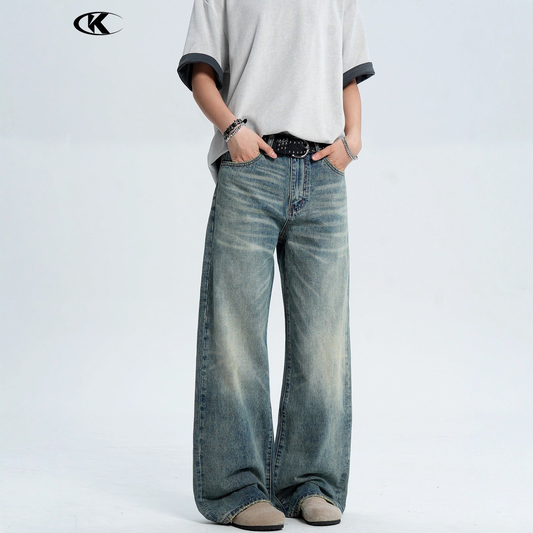 11KN Cat Whisker Loose Scimitar Wide Leg Trousers