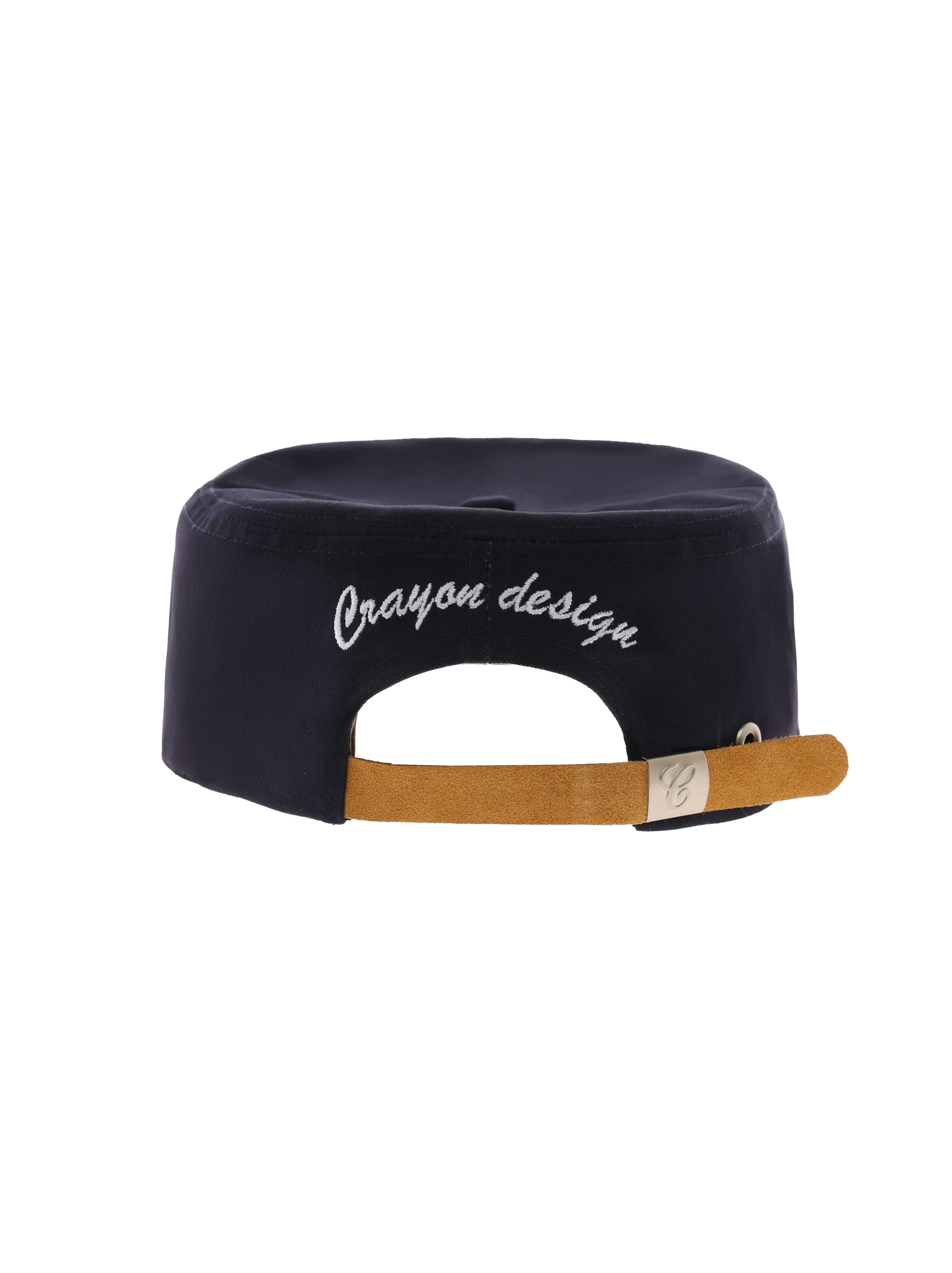 6CRAYON Navy Flat-Top Embroidered Baseball Cap