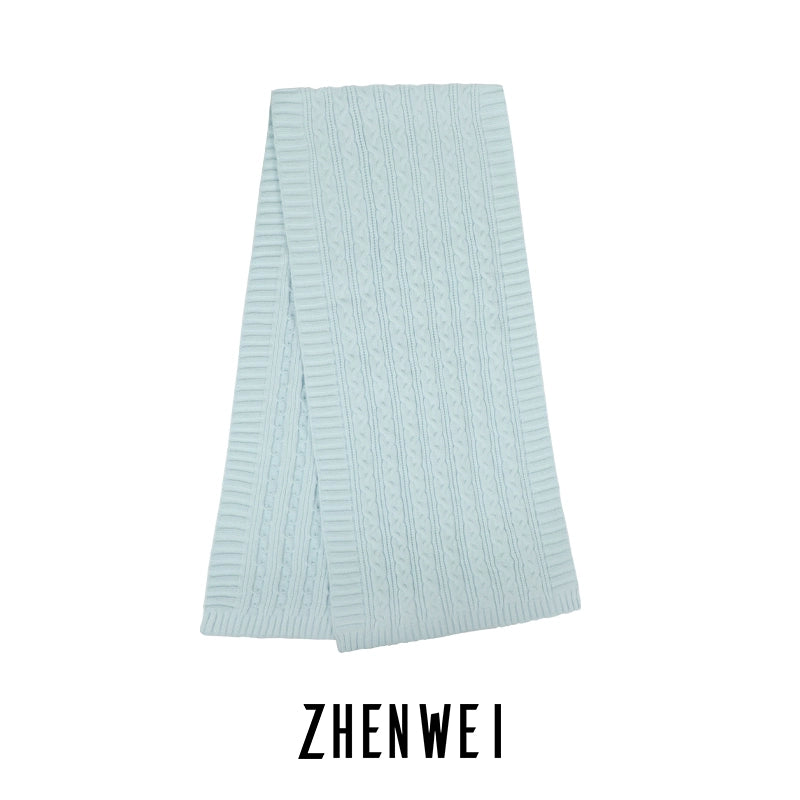 ZHENWEI Knitted Scarf Enlarged and Widened Scarf