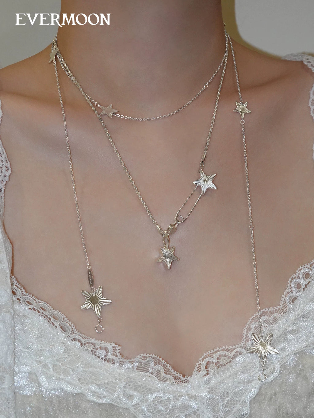EVERMOON Wishing Star Starry Surprise Silver Brooch