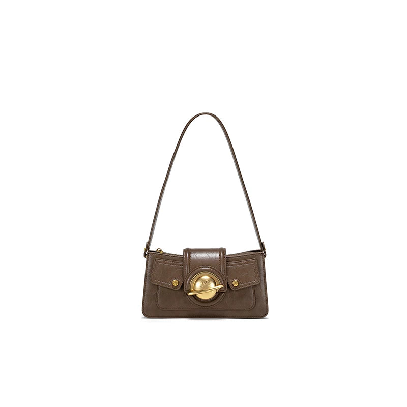 JELLY TOYBOY White Faux Leather Zip-Top Crossbody Bag