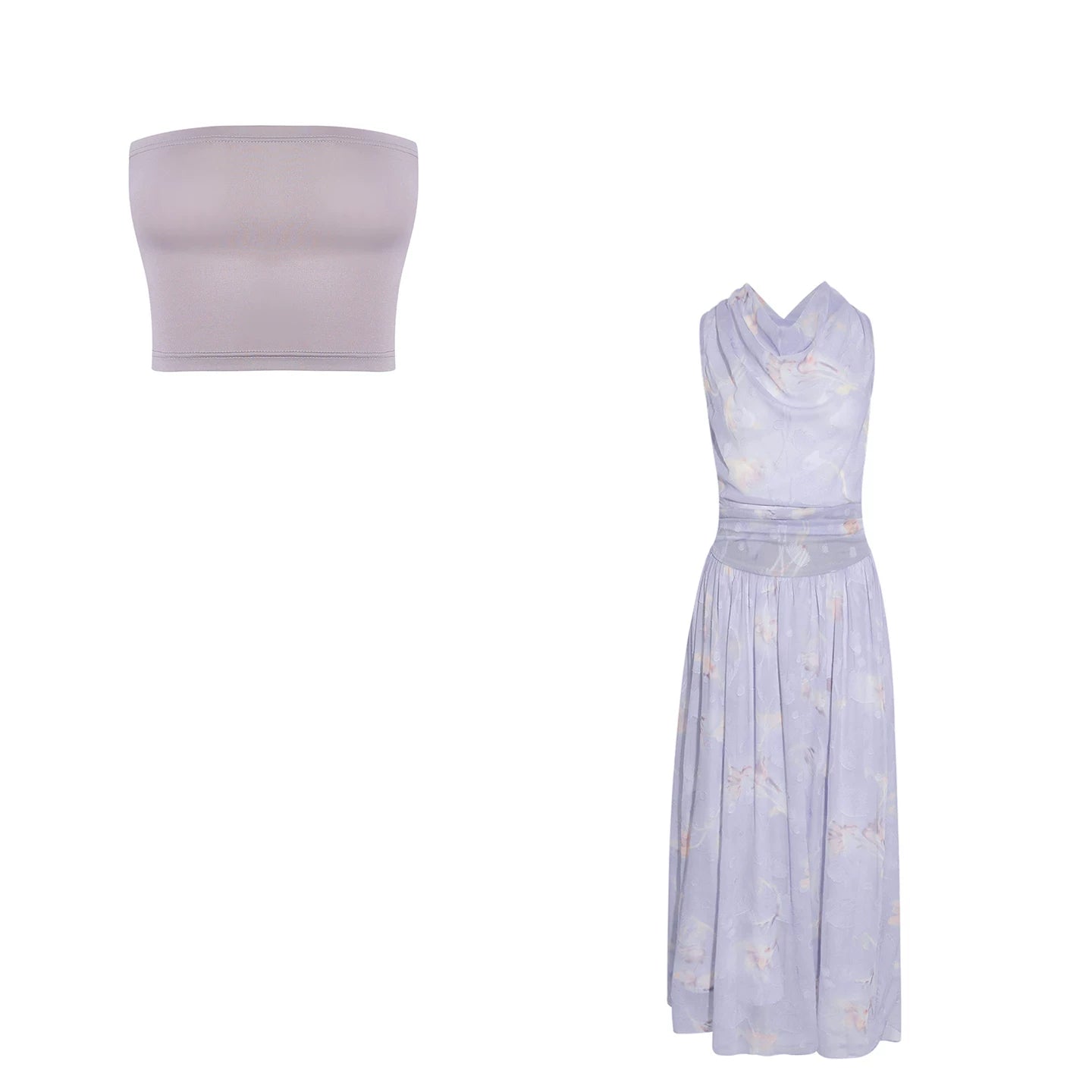 Wildberry Floral Waist Neck Dress