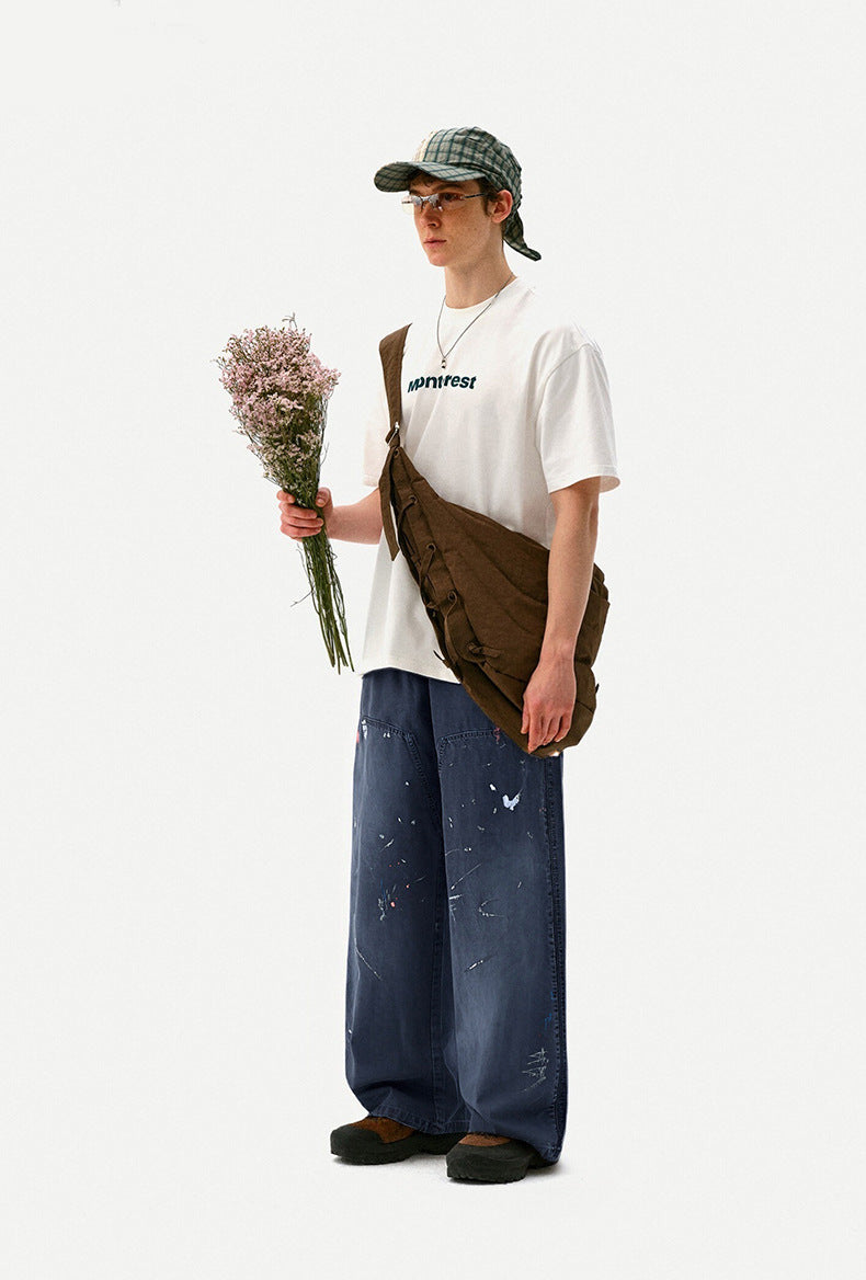 Inflation Hand-painted Retro Tooling Slacks