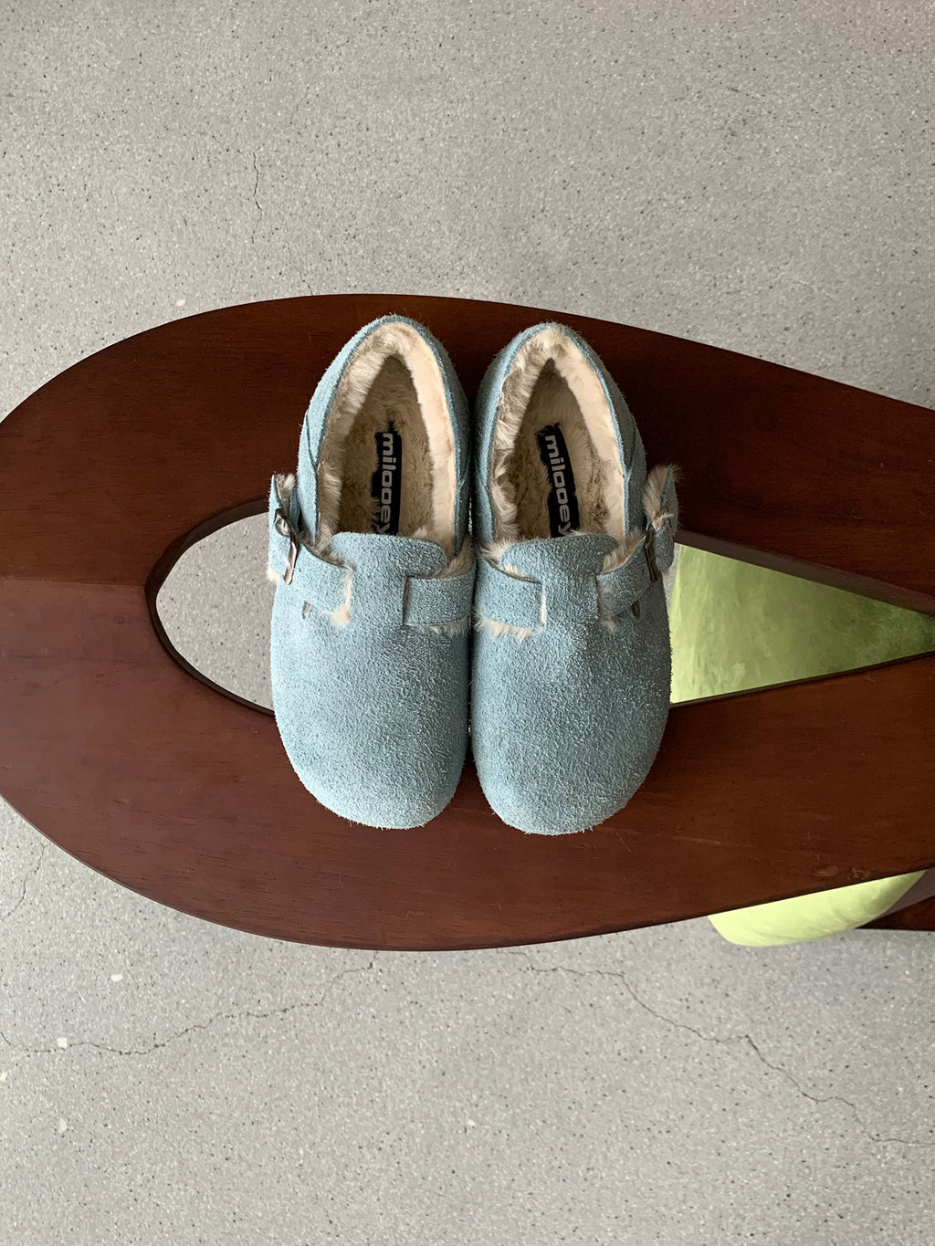 MILOOEY Fur-Lined Sheepskin Slip-On Loafers