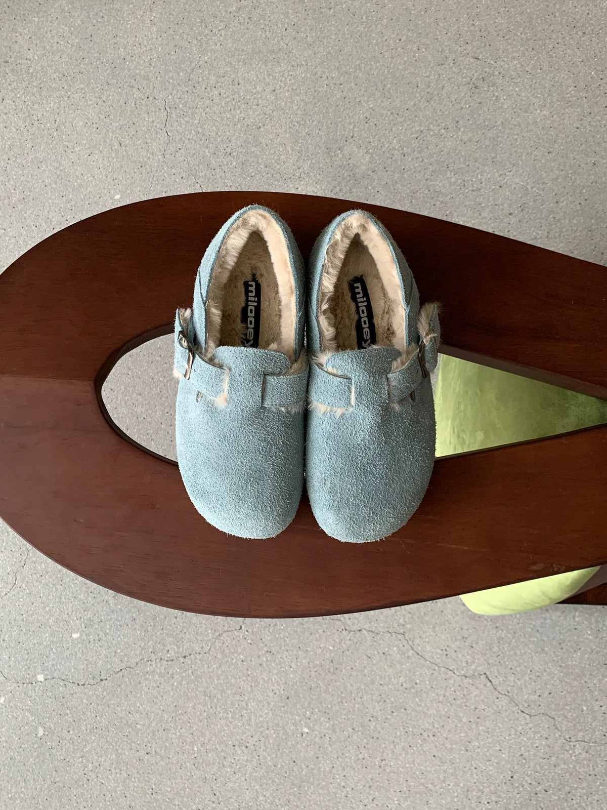 MILOOEY Fur-Lined Sheepskin Slip-On Loafers