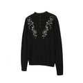 TZ Killer Flower Embroidered Knitted Sweater