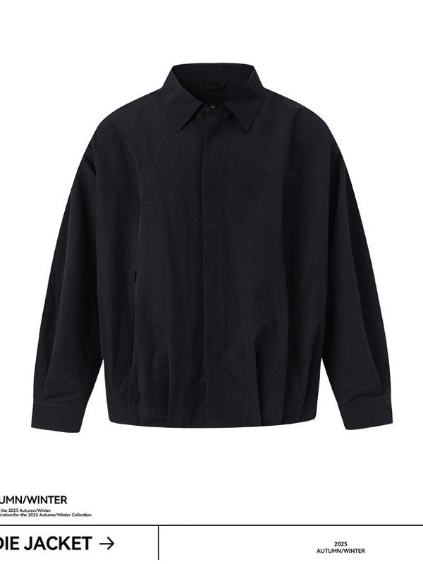 UNF Three-dimensional Pleated Loose Long-sleeved Shirt Jacket