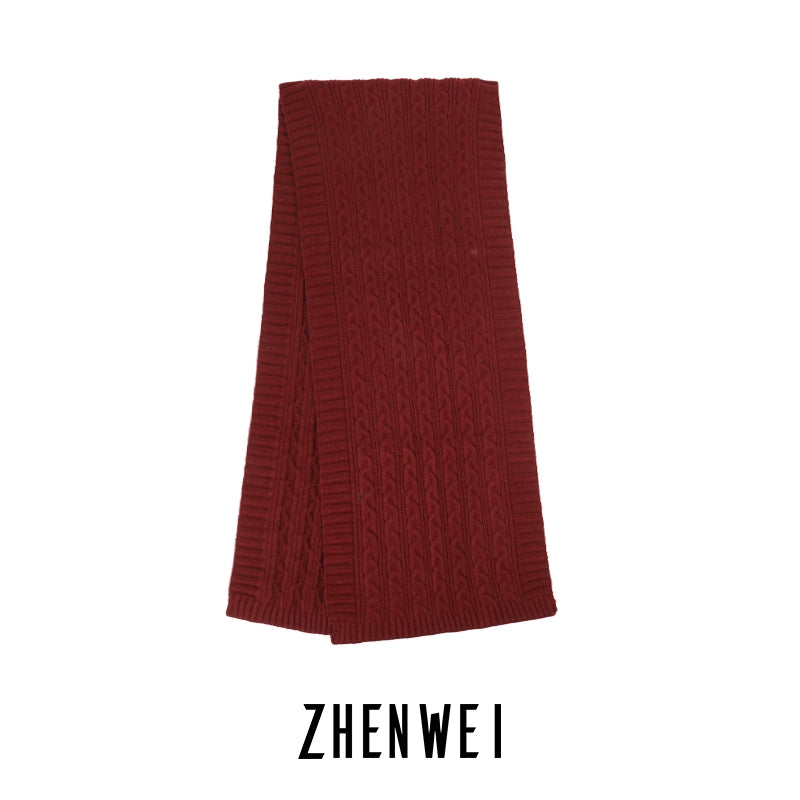 ZHENWEI Knitted Scarf Enlarged and Widened Scarf