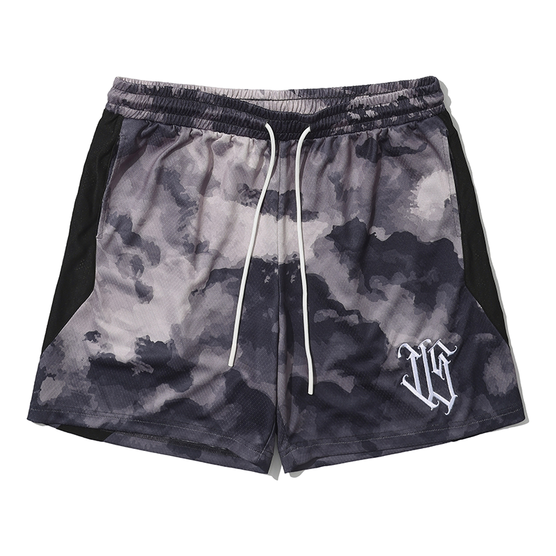 LUSHISI Sky & Sand 260g Quick-Dry Loose Basketball Shorts