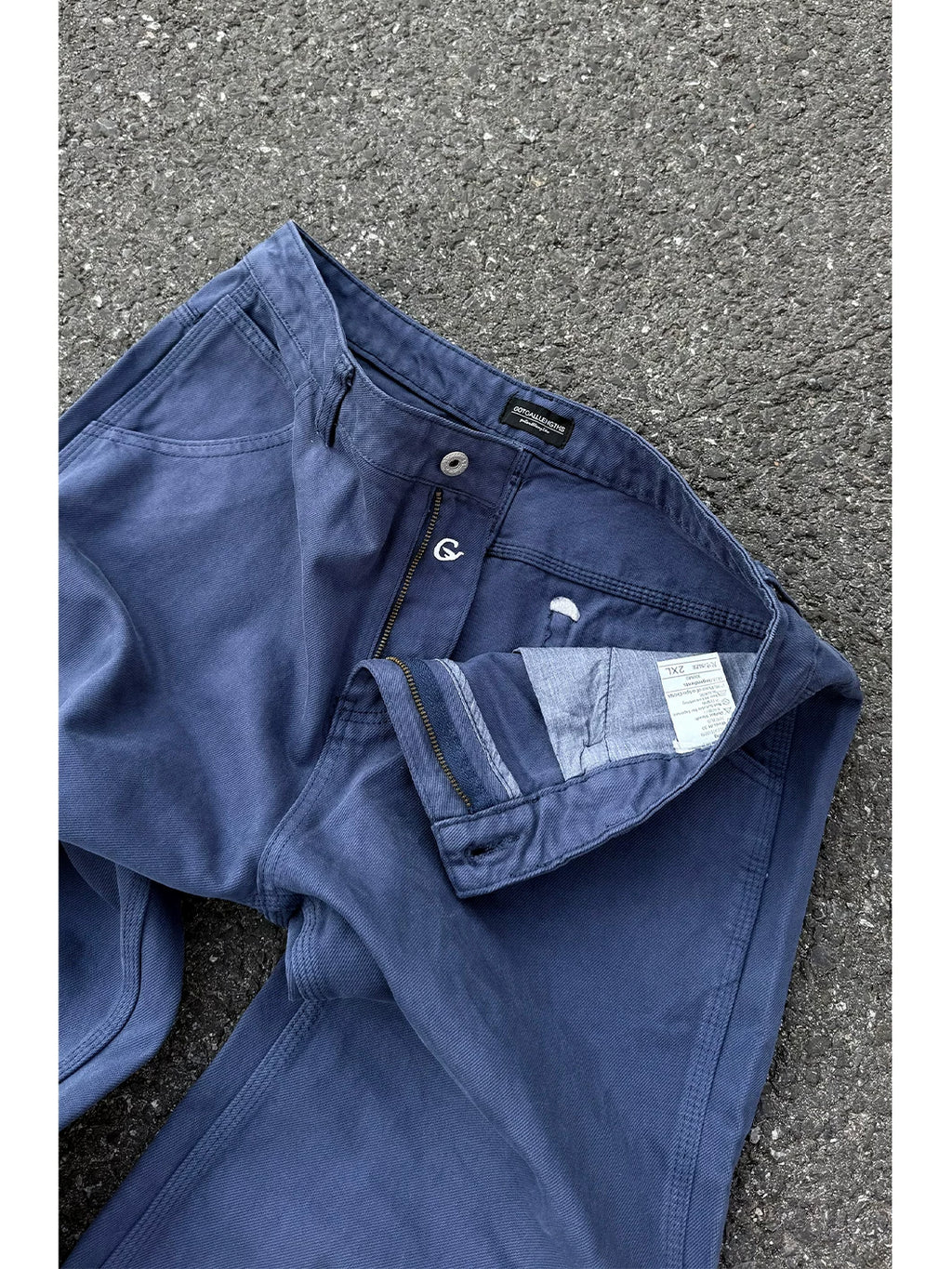 GTAL Asut Dye 14oz Wrinkle-Resistant Straight-Leg Trousers