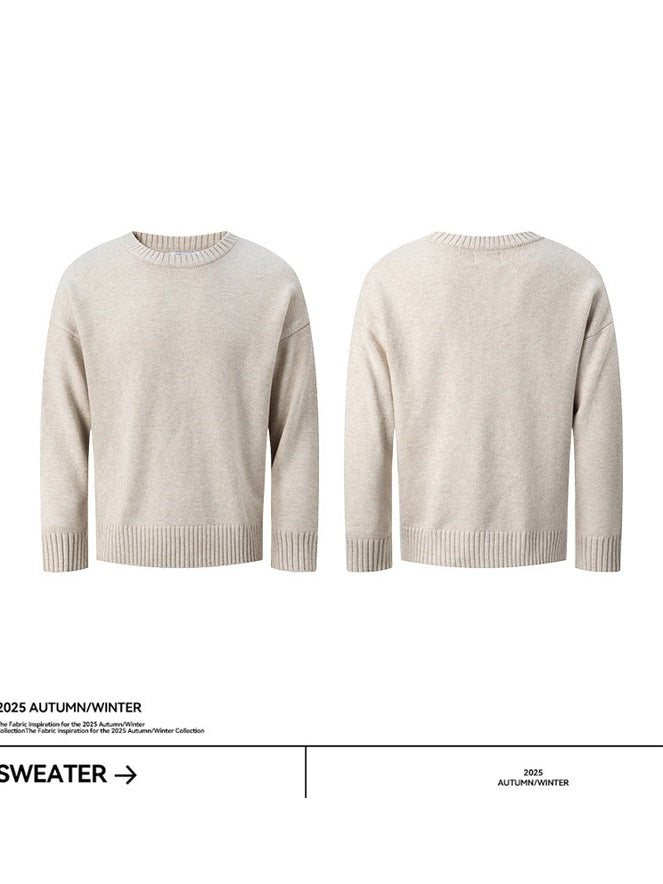 UNF Loose Cashmere Comfortable Soft Waxy Knitted Sweater