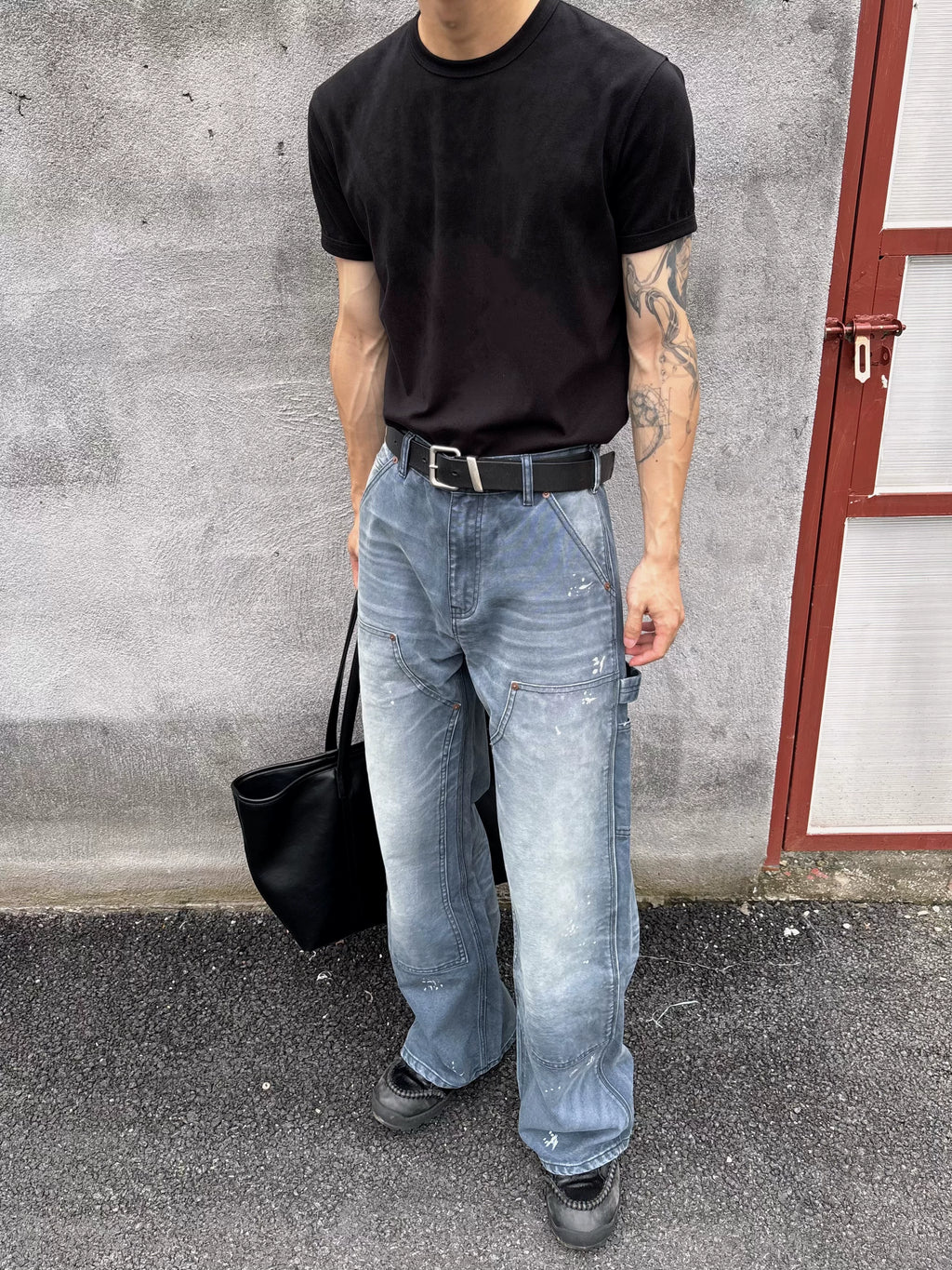 VOWPROGRESS Canvas B01 Double-Knee Straight-Leg Lumberjack Pants