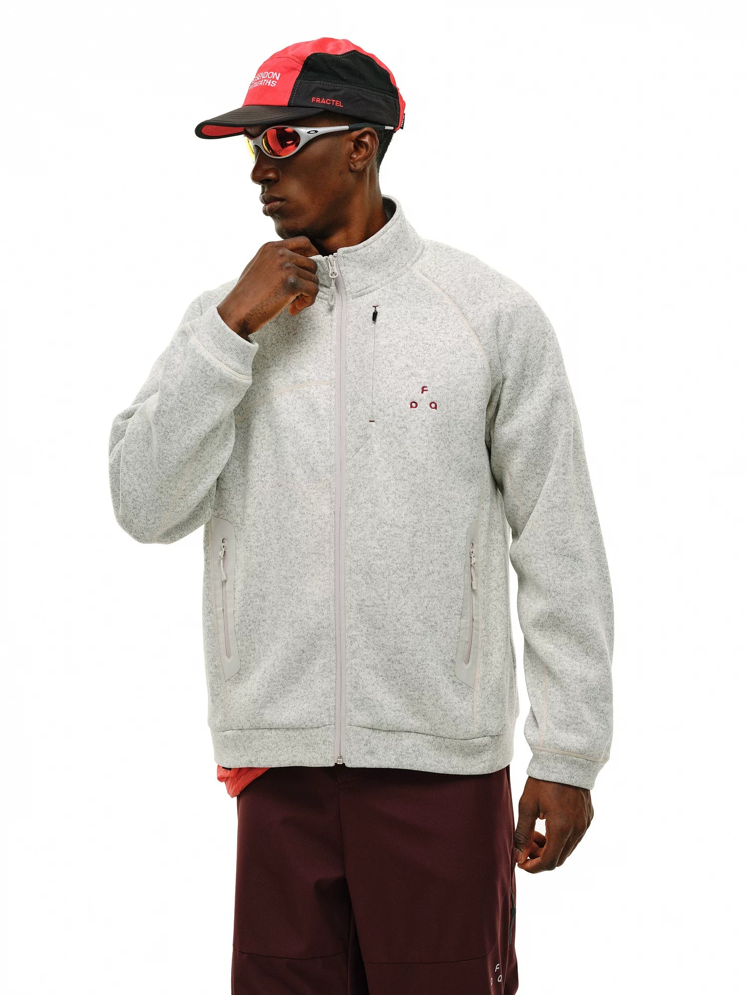 FPA Yarn Rubber-pressed Pocket Cardigan Jacket