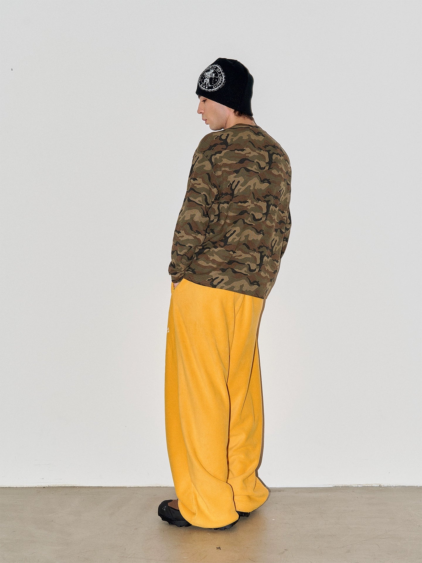 LIBERAFIT Camouflage Waffle Embroidery Long Sleeve